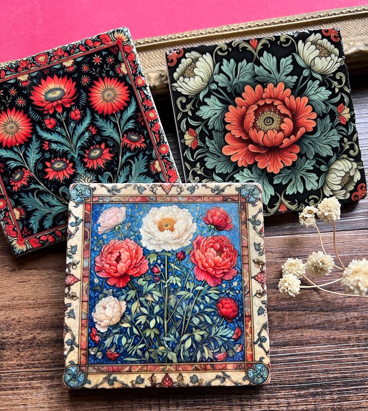 William Morris Stone Coaster