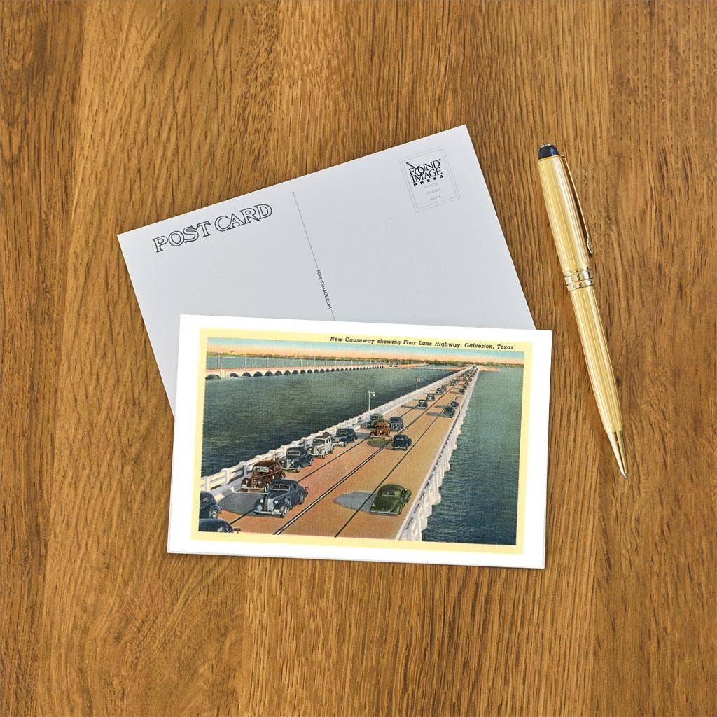 Postcard TX-815 Galveston Causeway