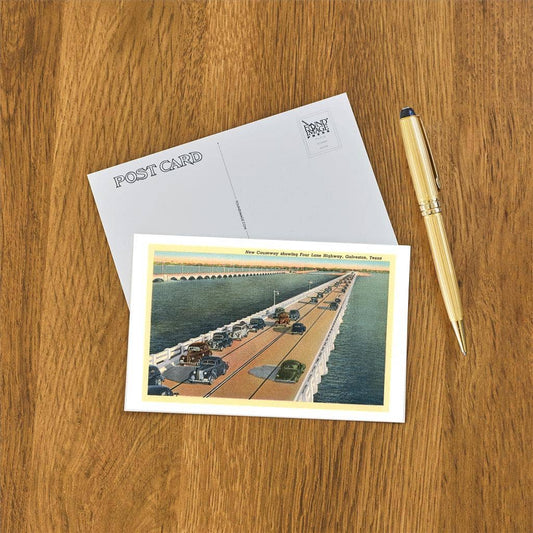Postcard TX-815 Galveston Causeway