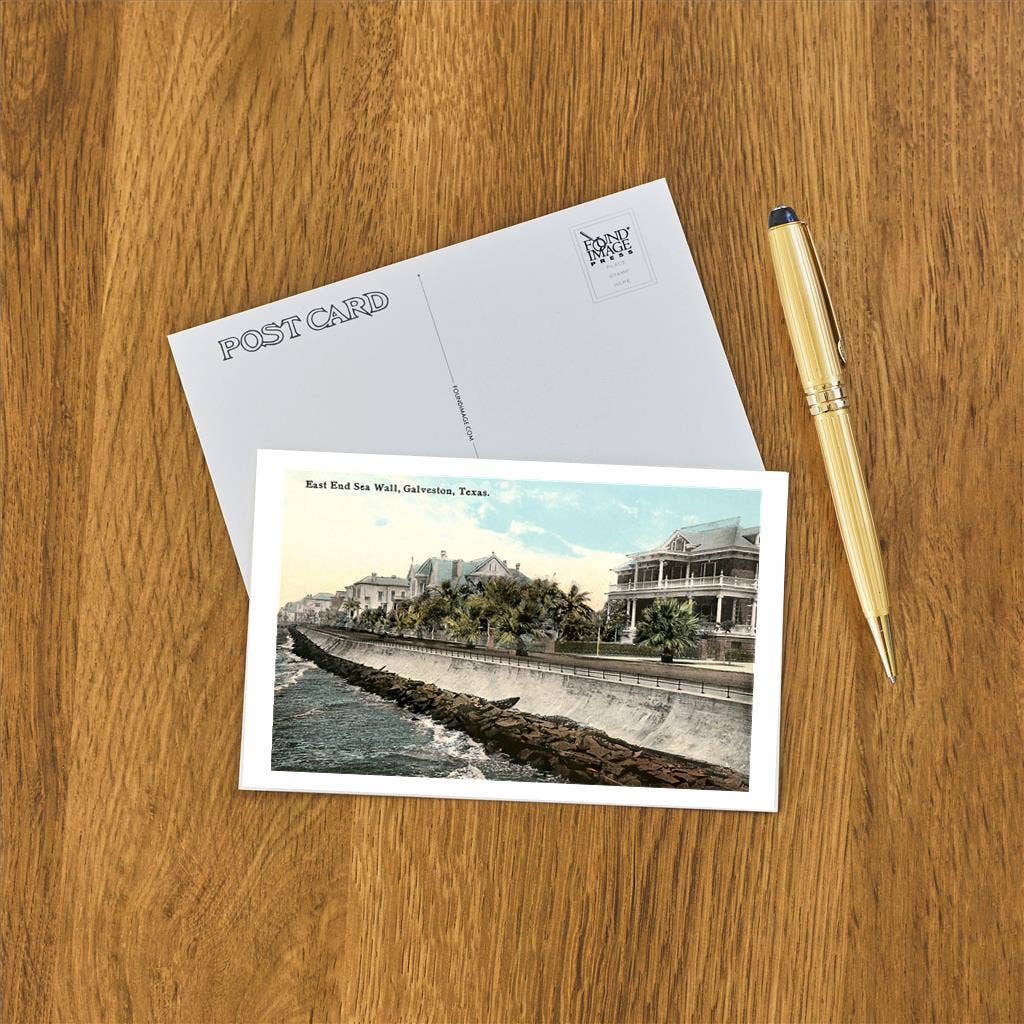Postcard TX-843 Galveston Sea Wall