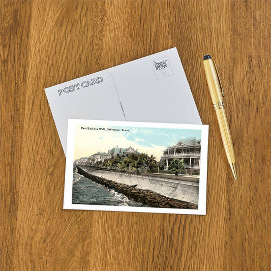 Postcard TX-843 Galveston Sea Wall