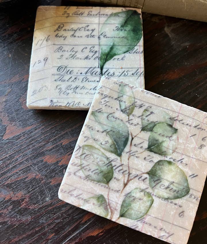 In Her Garden Stone Coaster