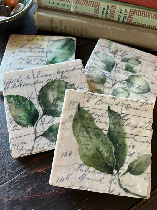 In Her Garden Stone Coaster
