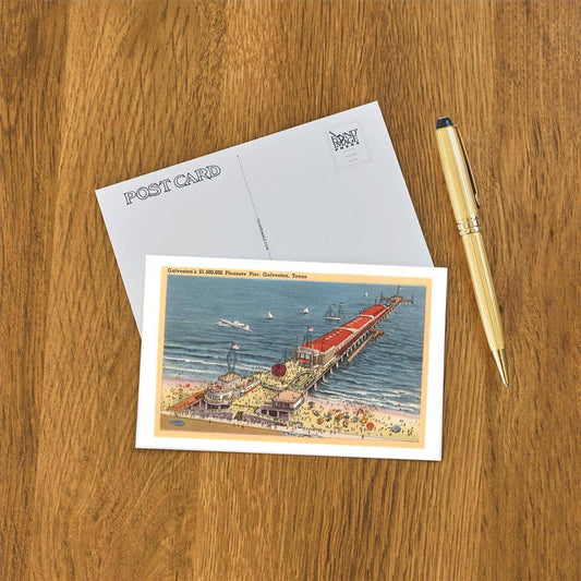 Postcard TX-592 Pleasure Pier in Galveston