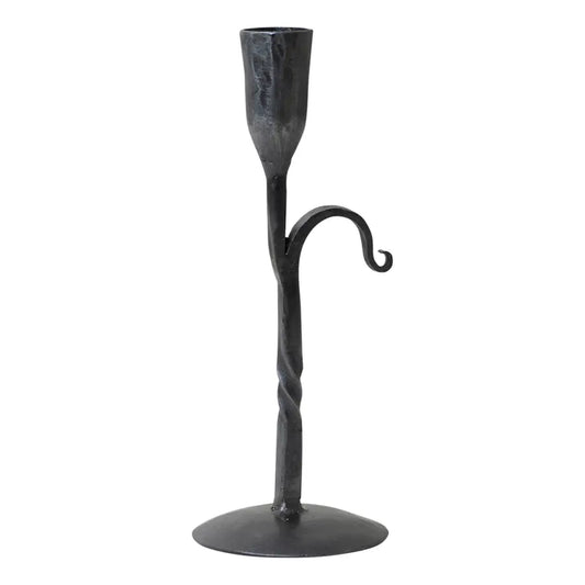 Wrought Iron Leaf Candle Holder